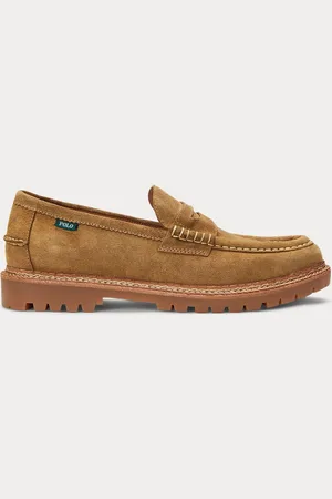 Ralph Lauren Jett Penny Suede Loafer Shoesuk11eu45