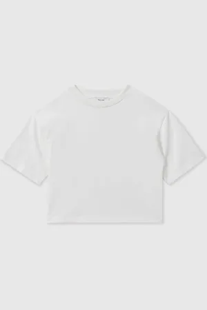 Reiss Cassy Oversized Cotton Crew-Neck T-Shirt12-13 lat