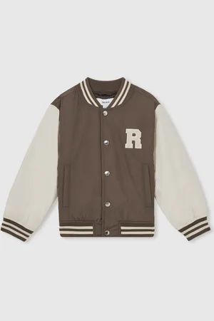 Reiss Arkan Colour-Block Varsity Bomber Jacket128134 cm