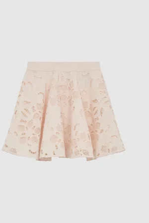 Reiss Nella Lace High Rise Mini Skirt110116 cm
