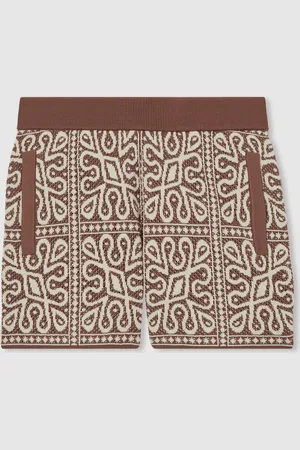 Reiss Redhill Tile Pattern Knit Shorts122128 cm