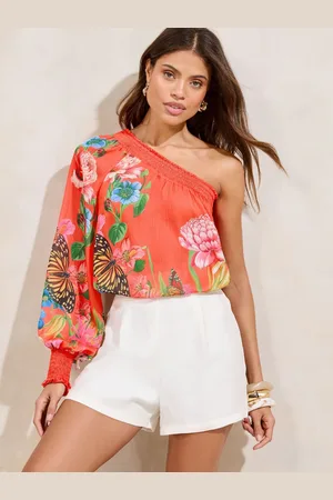 Lipsy London One Shoulder Floral Printed Top40