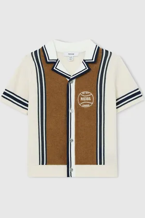 Reiss Appling Cotton Colourblock Varsity Shirt122128 cm