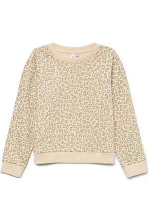 VERO MODA Printed Long Sleeved Cream T-Shirt146152 cm