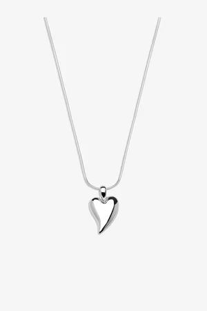 Simply Silver Sterling 925 Polished Tapered Heart PendantJeden