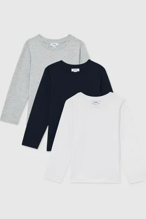 Reiss Fort 3 Pack Cotton-Jersey Long-Sleeve T-Shirts 3 Pack7