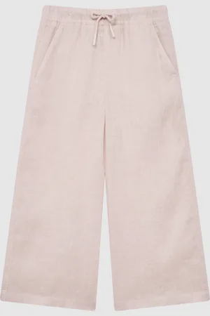 Reiss Lniane spodnie Cleo z troczkami140146 cm