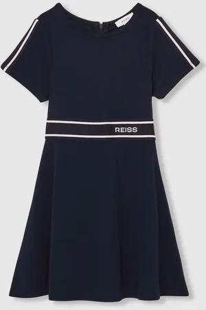 Reiss Lowri Interlock-Jersey Logo-Waistband Dress7