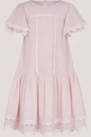 Monsoon Antonia Drop Waist Flower Dress166168 cm