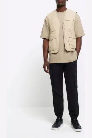 River Island Elasticated Cargo Trousers32W x 31L (UK 32 R)