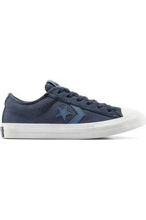 Converse Youth Star Player 76 Suede and Leather Trainersuk4eu37