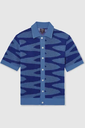Reiss Soliel Ché Wave Crochet ShirtXL