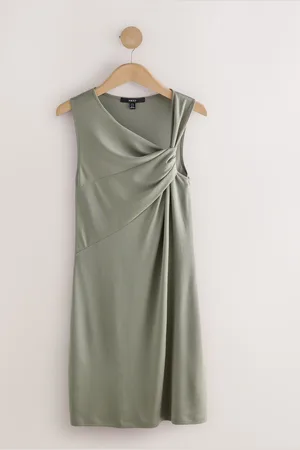 Next Twist Neck Slinky Mini Dress42tall