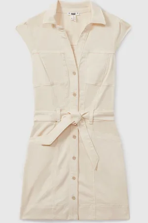 Paige Belted Denim Mini Dress42