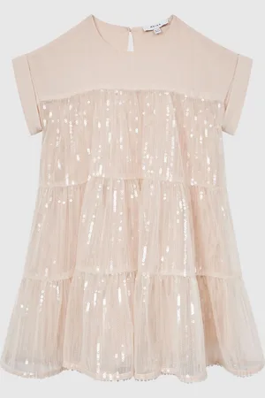 Reiss Luci Sequin Tiered Dress116122 cm