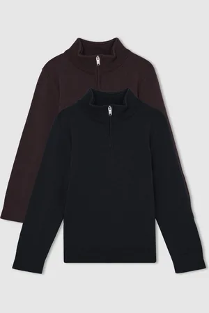 Reiss Blackhall 2 Pack Two Pack Of Merino Wool Zip-Neck Jumpers8
