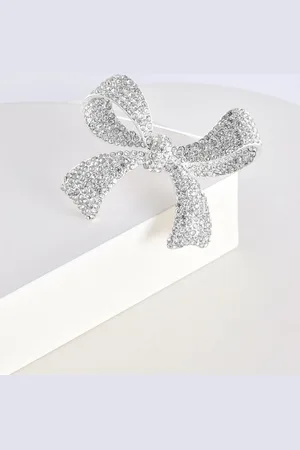 Jon Richard Tone Crystal Bow Gift Boxed BroochJeden