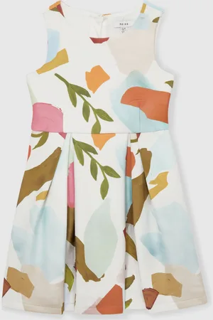 Reiss Kitty Abstract Floral Scuba Dress116122 cm