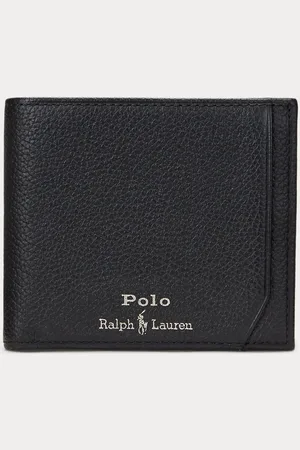 Ralph Lauren Pebble Leather Billfold Logo Walletonesize