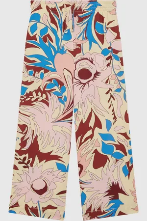 Reiss Liv Floral Printed Straight Leg Trousers122128 cm