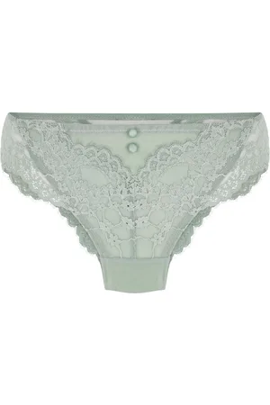Hunkemöller Green Daisy Brazilian KnickersXL