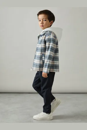 Reiss Ostler Long Sleeved Hooded Check Overshirt9