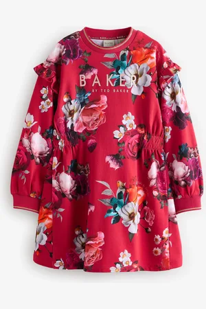 Ted Baker Floral Sweat 100% Cotton Dress13 lat (158 cm)
