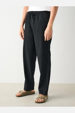 Next Linen Cotton Elasticated Waist Drawstring Trousers32 R