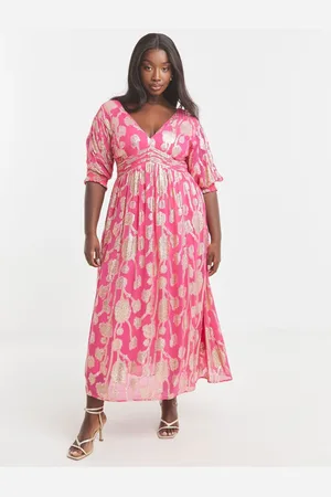 Simply Be Jacquard Frill Detail Maxi Dress38