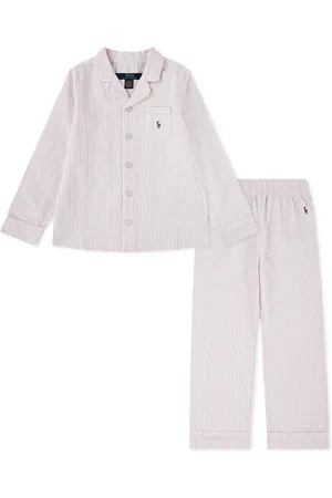 Ralph Lauren 100% Cotton Long Sleeve Pyjamas Top and Bottoms Set158164 cm
