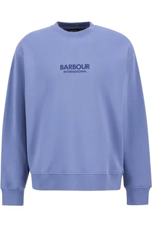 Barbour Blue Formula Logo Crew 100% Cotton SweatshirtL