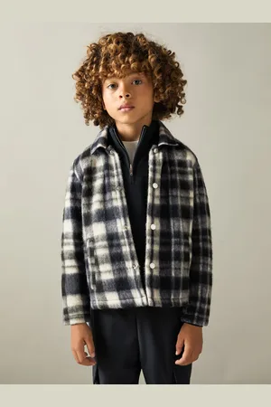 Reiss Wade Hooded Brushed Check Overshirt11