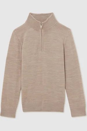 Reiss Blackhall Merino Wool Quarter Zip Jumper4