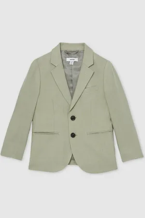 Reiss Kin Linen Single Breasted Blazer122128 cm