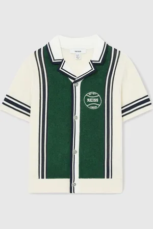 Reiss Appling Cotton Colourblock Varsity Shirt104110 cm
