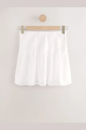 Next Lace Detail Mini 100% Cotton Skirt48