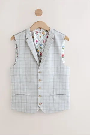 Next Check Suit Waistcoat42 R