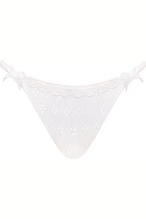 Curvy Kate Floral Print Tanga White KnickersS