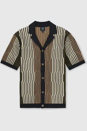 Reiss Andre Ché Stripe-Intarsia ShirtS