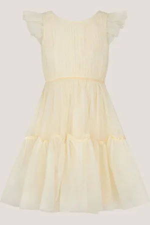 Monsoon Charlize Flutter Sleeve Tulle Dress140146 cm