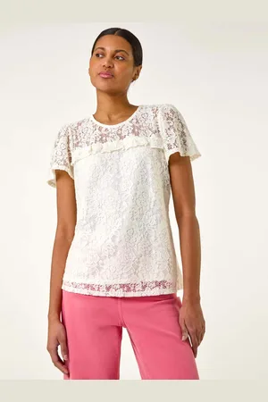 Roman Lace Frill Top40