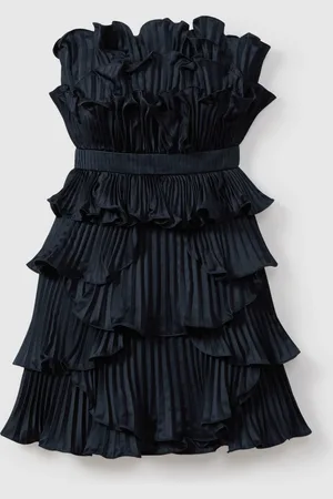 AMUR Strapless Ruffle Mini Dress38