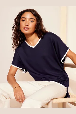 Friends Like These Short Sleeve V Neck Tunic Top40