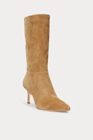 Ralph Lauren Zamszowe botki na szpilce LeannahEU 41 (UK 8)