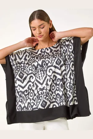Roman Mono Printed Tunic Top46
