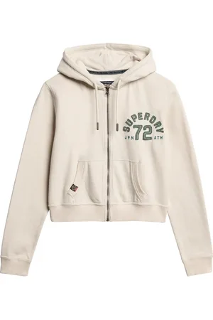 Superdry Sportowa bluza z kapturem i zapięciem na zamek o luźnym kroju , 100% bawełna36