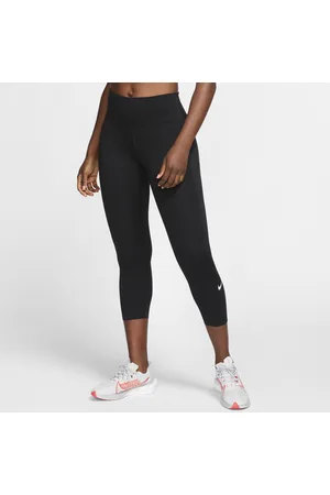 Nike Kobieta Dresy Luksusowe - Damskie legginsy 3/4 do biegania ze średnim stanem i kieszenią Epic Luxe