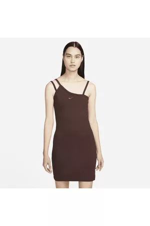 Nike Kobieta Sukienki bez rękawów - Damska asymetryczna sukienka bez rękawów Sportswear Everyday Modern
