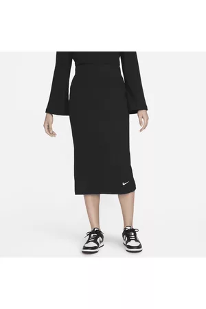 Nike Kobieta Spódnice i sukienki - Damska prążkowana spódnica z dżerseju z wysokim stanem Sportswear