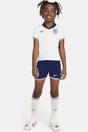Nike Trzyczęściowy strój piłkarski dla małych dzieci Anglia Stadium 2024/25 (wersja domowa) – replika